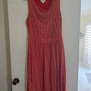 Ladies apricot and white colored dress